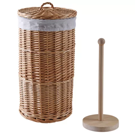 Range Rouleaux WC en Osier
