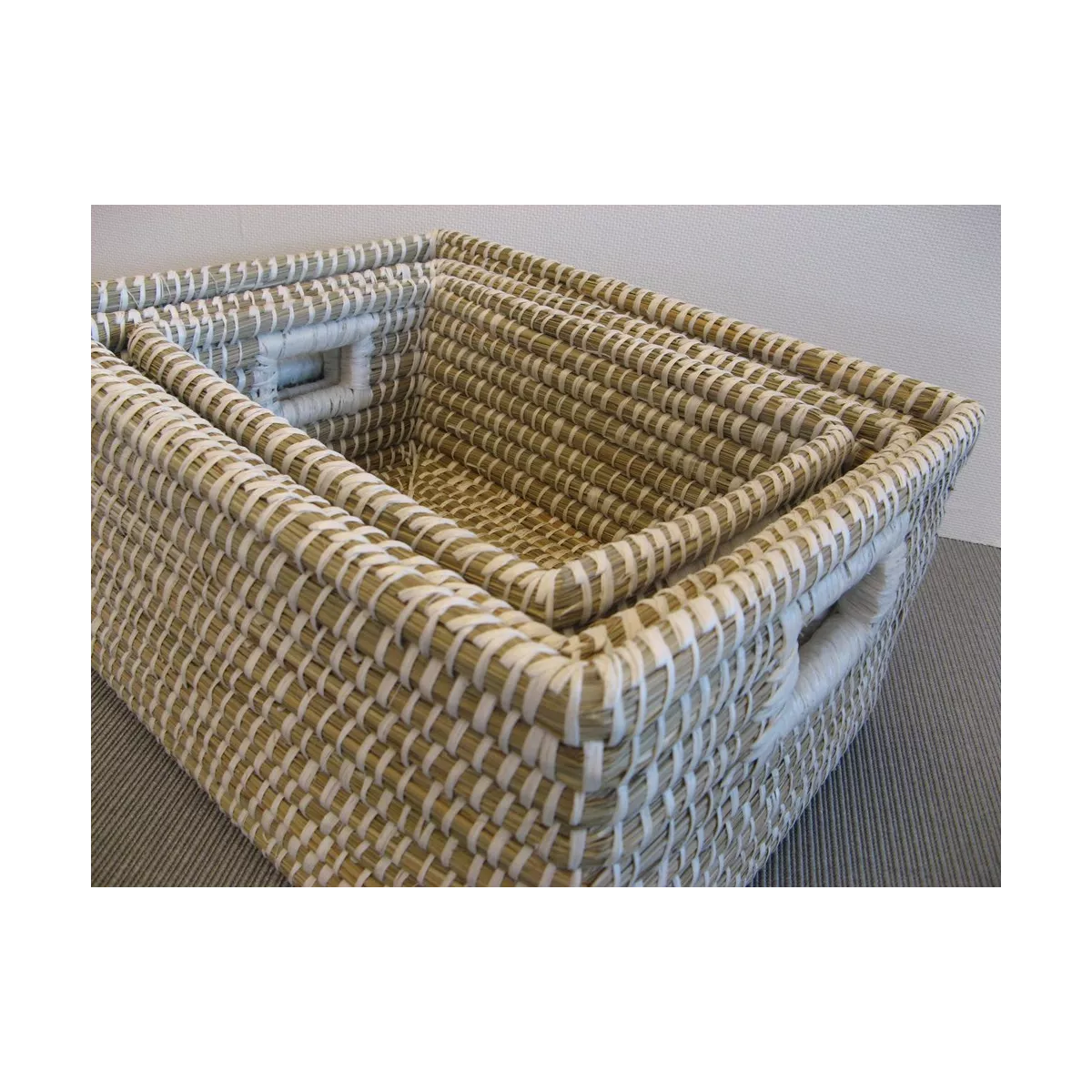 Casier en Jonc rectangulaire 45x35