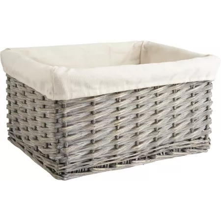 Casier Osier gris 28x22