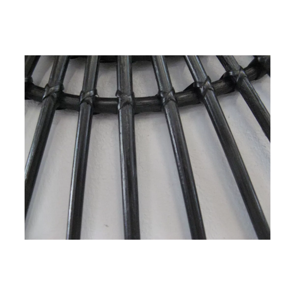 Miroir Oeil Rotin Noir 70x45
