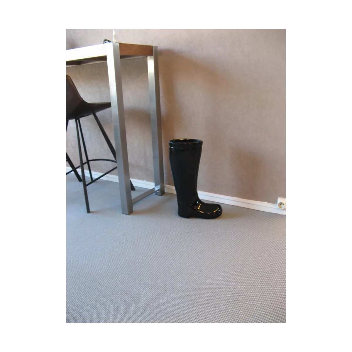 Porte Parapluies Botte Noire