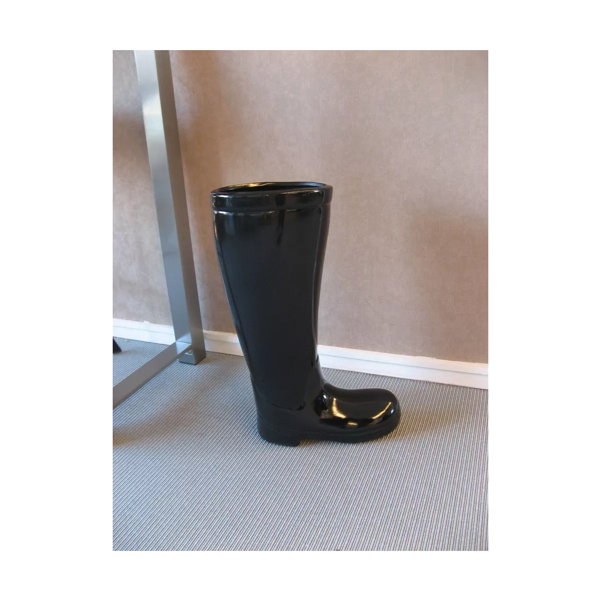 Porte Parapluies Botte Noire