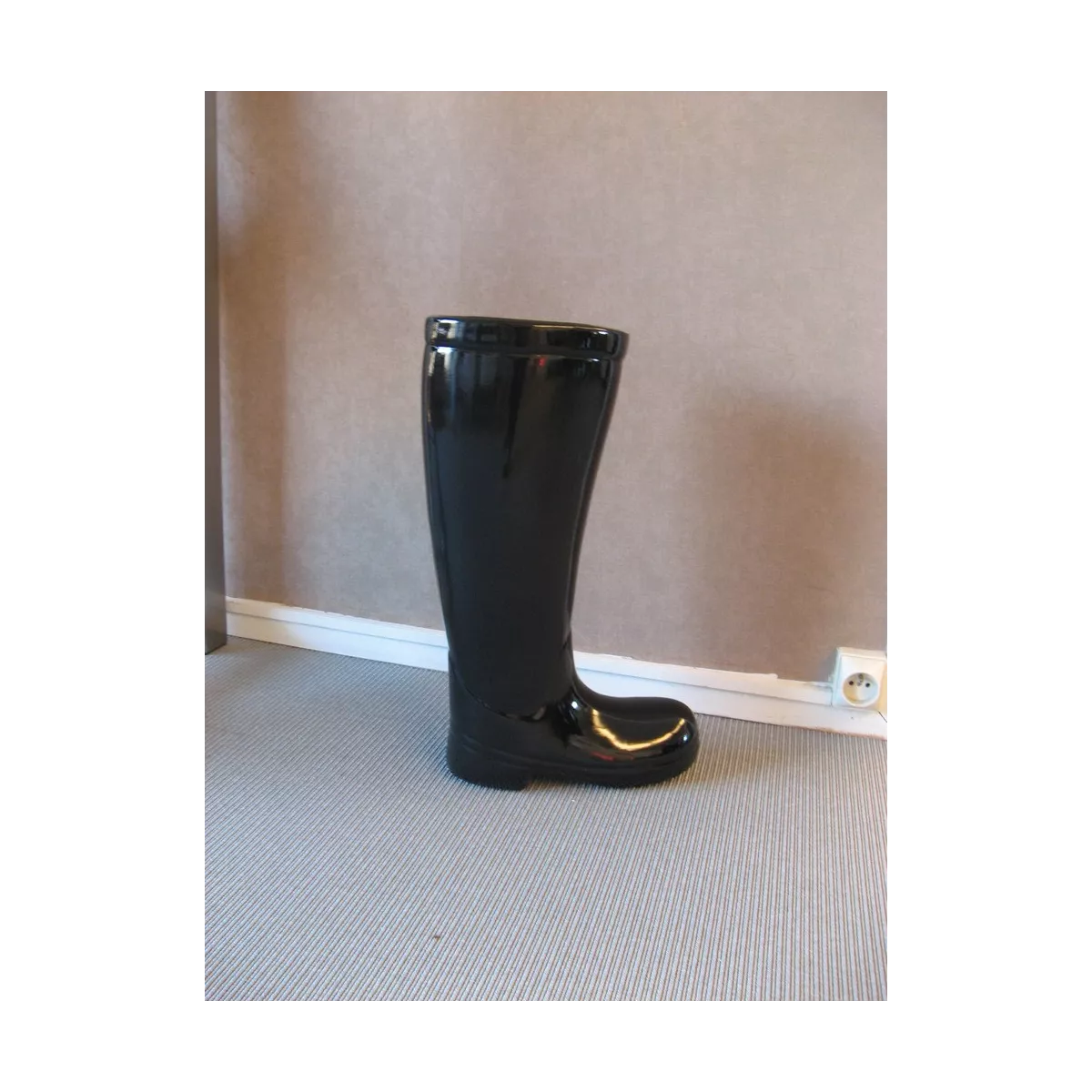 Porte Parapluies Botte Noire
