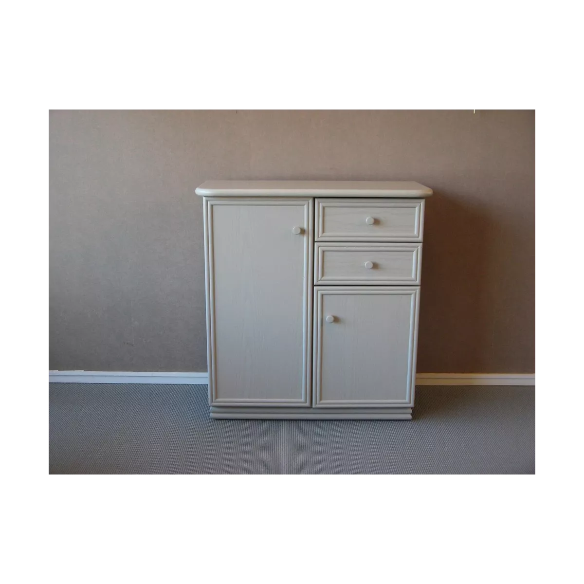 Meuble Delos 87x39 : 2 Portes et 2 Tiroirs Perla
