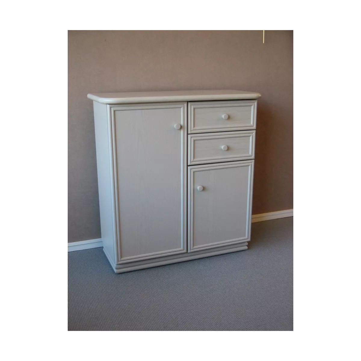 Meuble Delos 87x39 : 2 Portes et 2 Tiroirs Perla