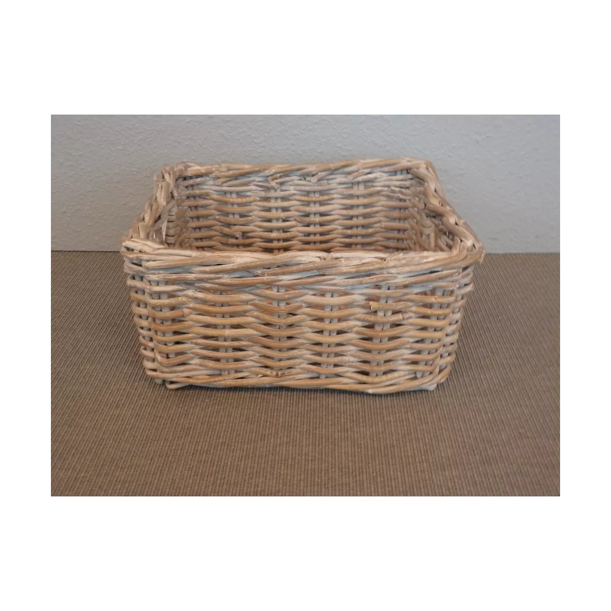 Casier Rotin Blanc Essuyé 38x30