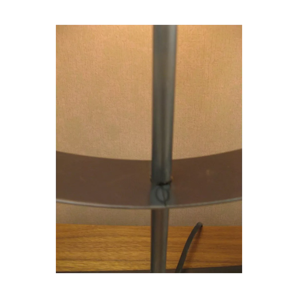 Lampe Iron Noir Anneau 60 cm