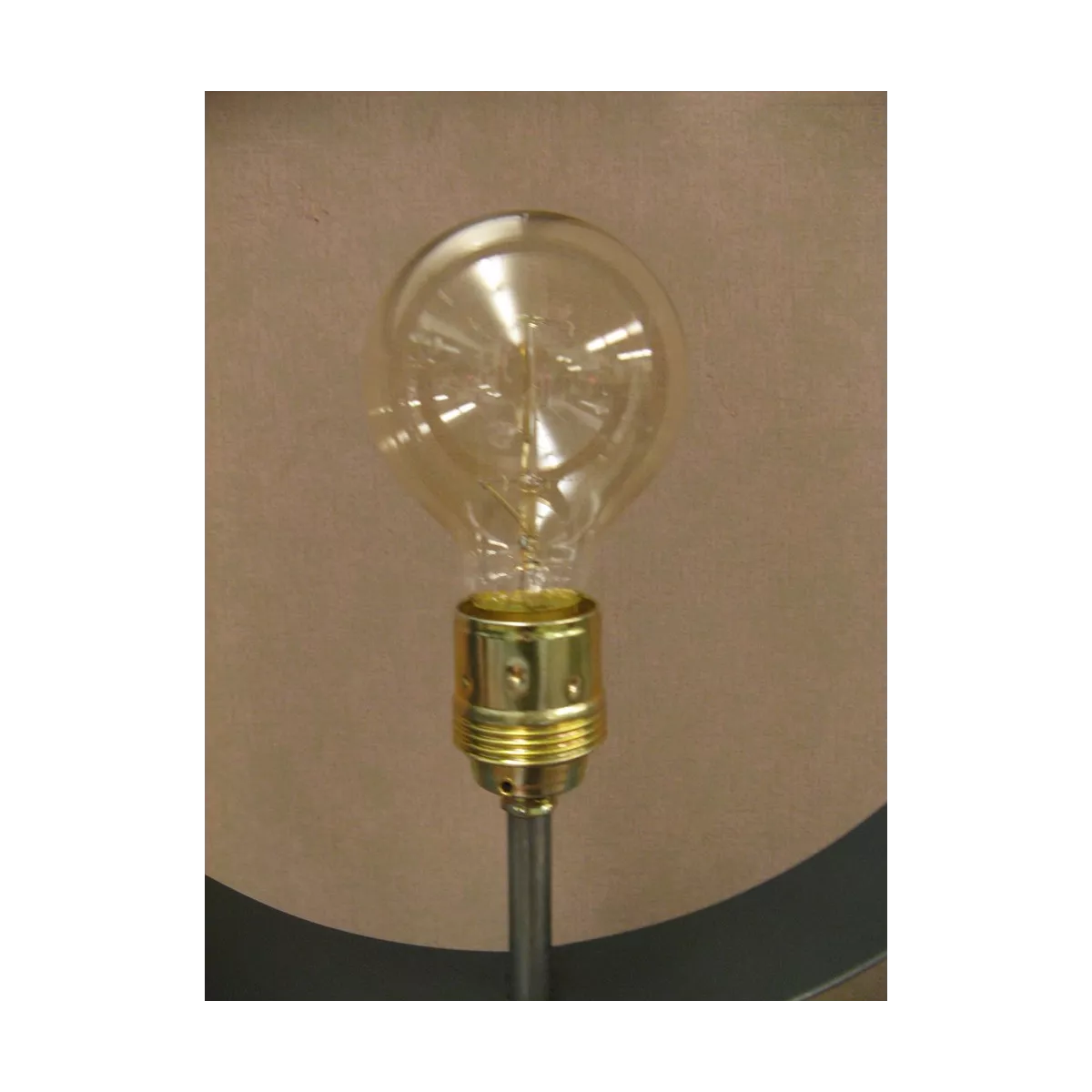 Lampe Iron Noir Anneau 60 cm