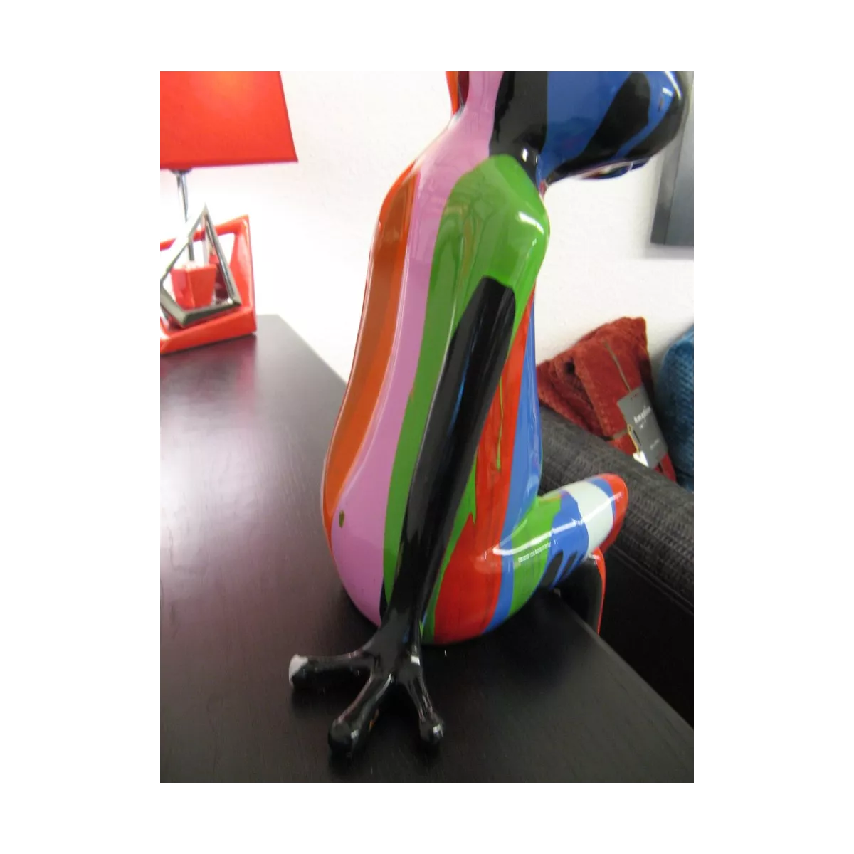 Statue Grenouille H 56 cm Coloré