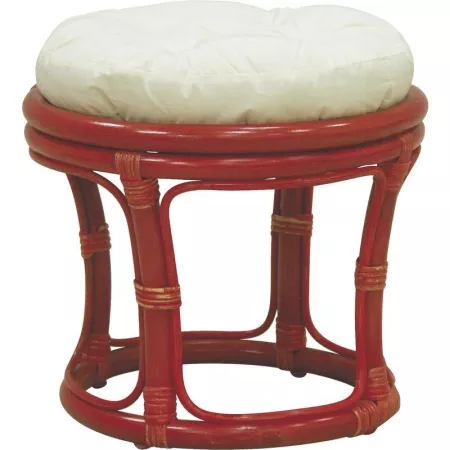 Pouf en Rotin Rose