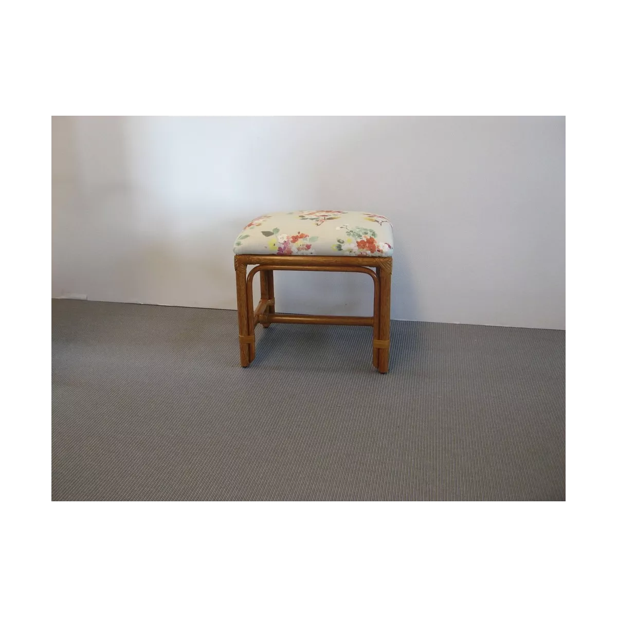 Pouf en Rotin Sydney Cannelle