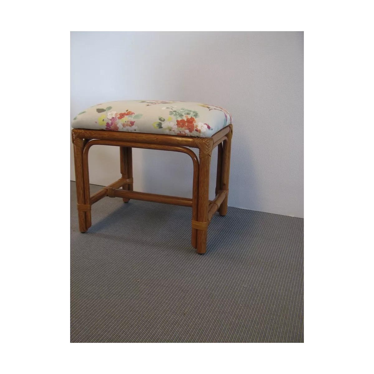 Pouf en Rotin Sydney Cannelle