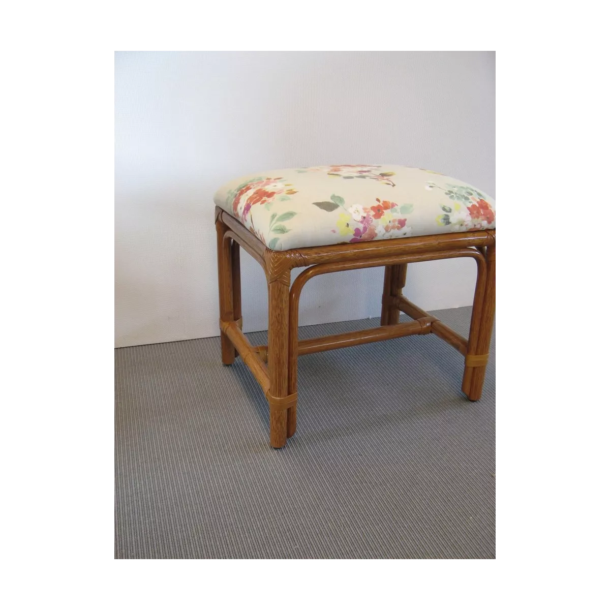 Pouf en Rotin Sydney Cannelle