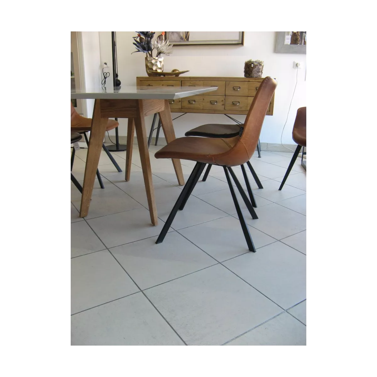 Table Geneve Grise 150x90