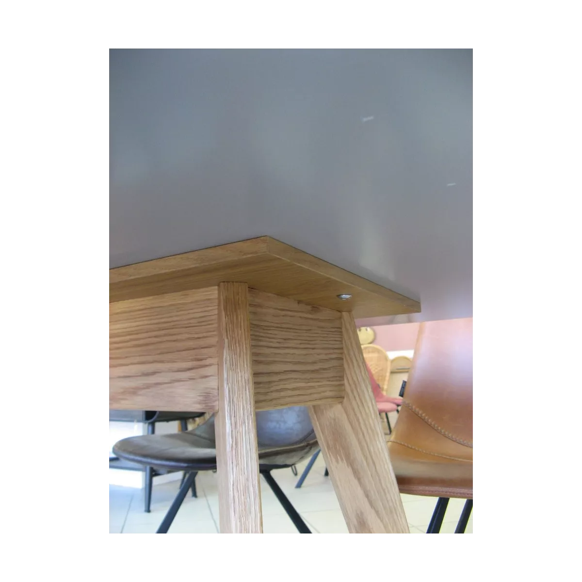 Table Geneve Grise 150x90