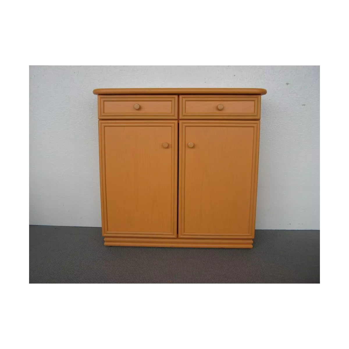 Meuble Zante 87x34 : 2 Portes et 2 Tiroirs Orange
