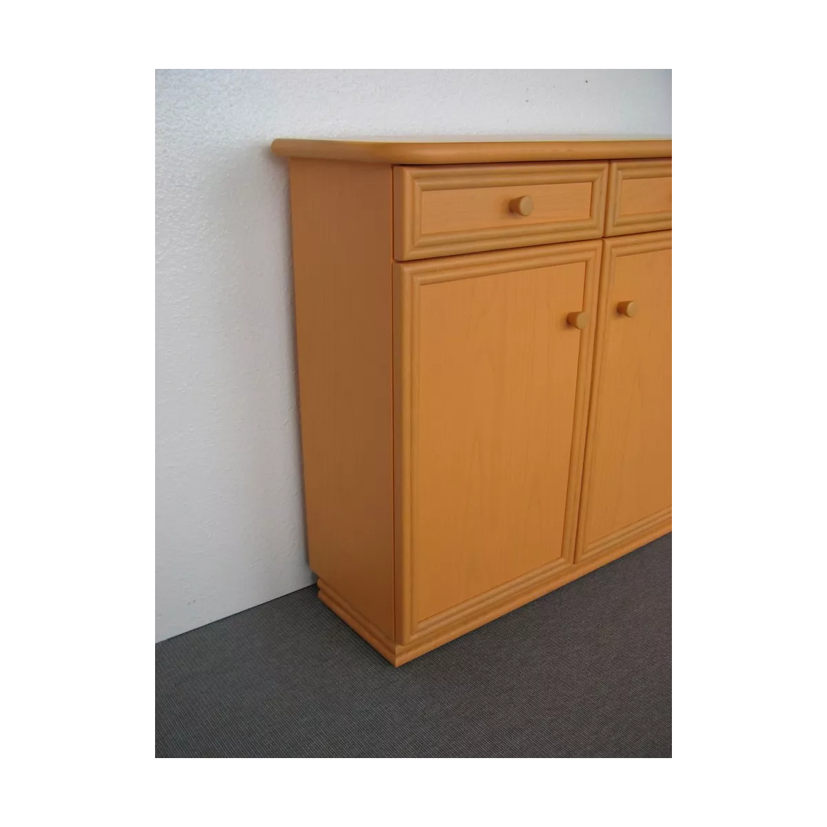 Meuble Zante 87x34 : 2 Portes et 2 Tiroirs Orange