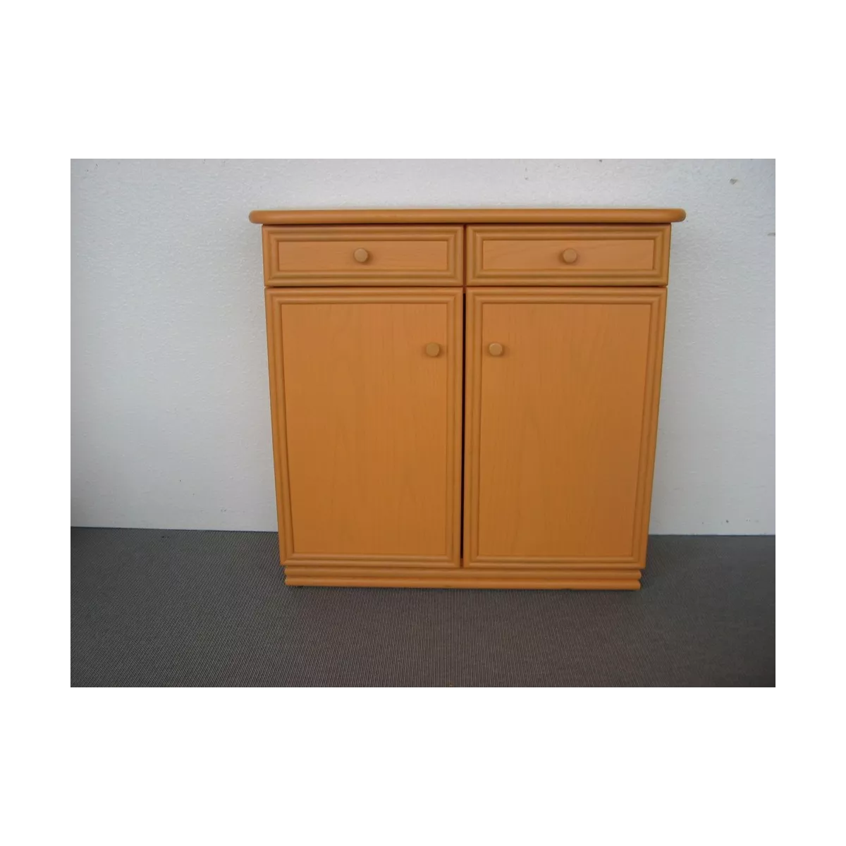 Meuble Zante 87x34 : 2 Portes et 2 Tiroirs Orange