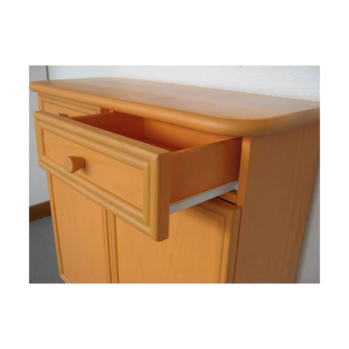 Meuble Zante 87x34 : 2 Portes et 2 Tiroirs Orange
