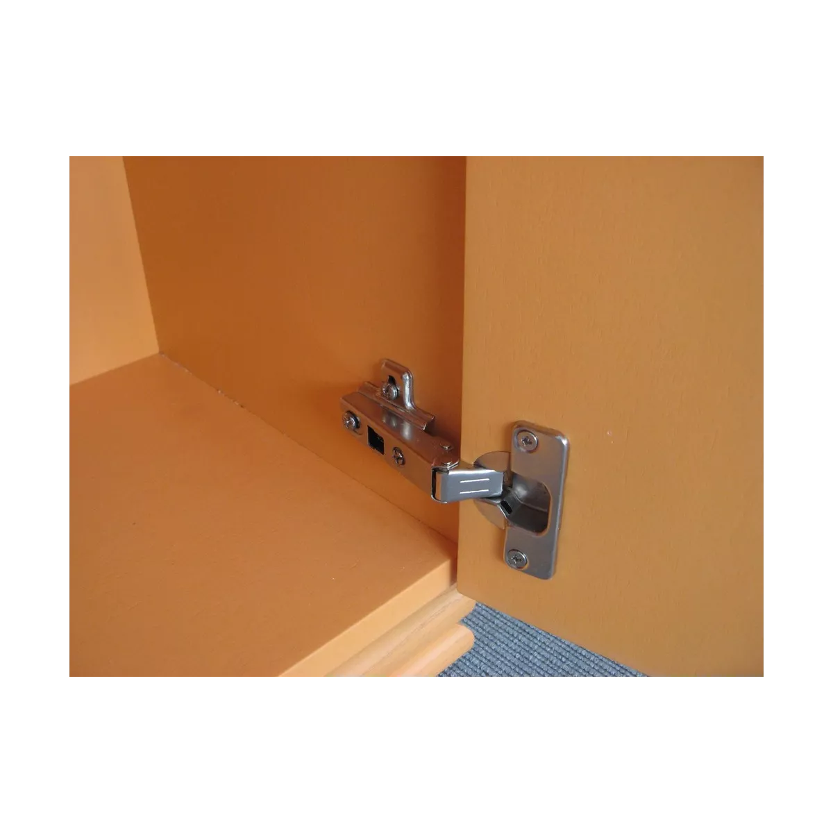 Meuble Zante 87x34 : 2 Portes et 2 Tiroirs Orange