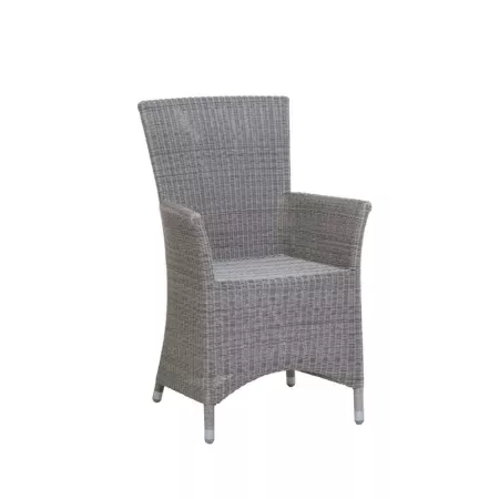 fauteuil de table Nevis en résine et aluminium spécial extérieur
