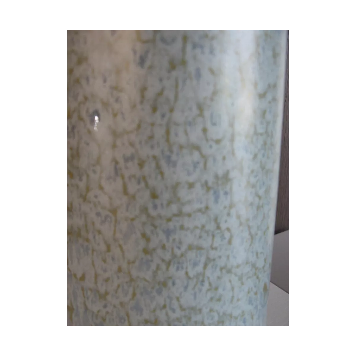 Vase Agia Bleu Verte H.50 cm