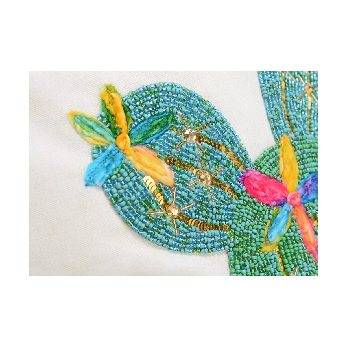 Coussin Cactus avec perles 40x40
