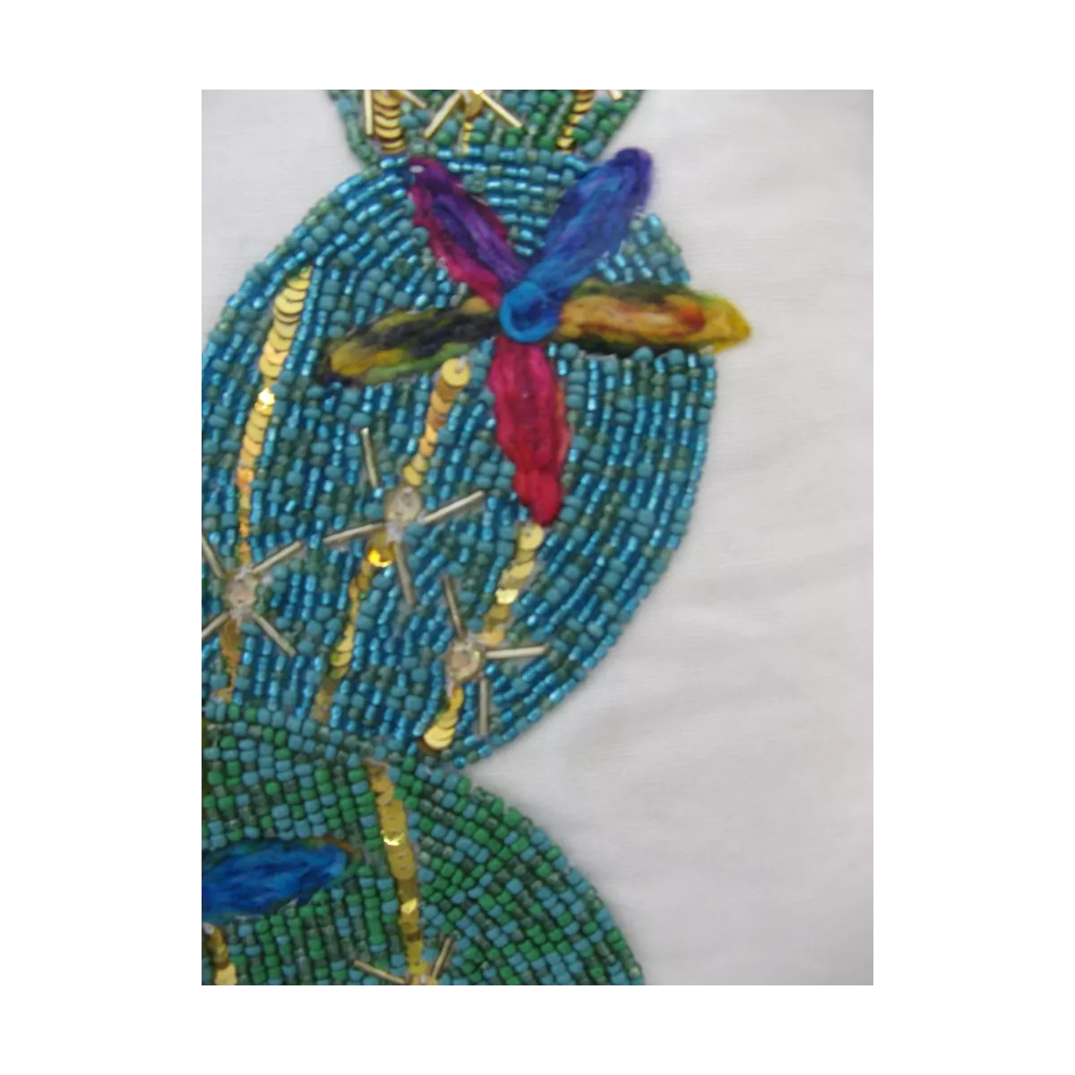 Coussin Cactus avec perles 40x40