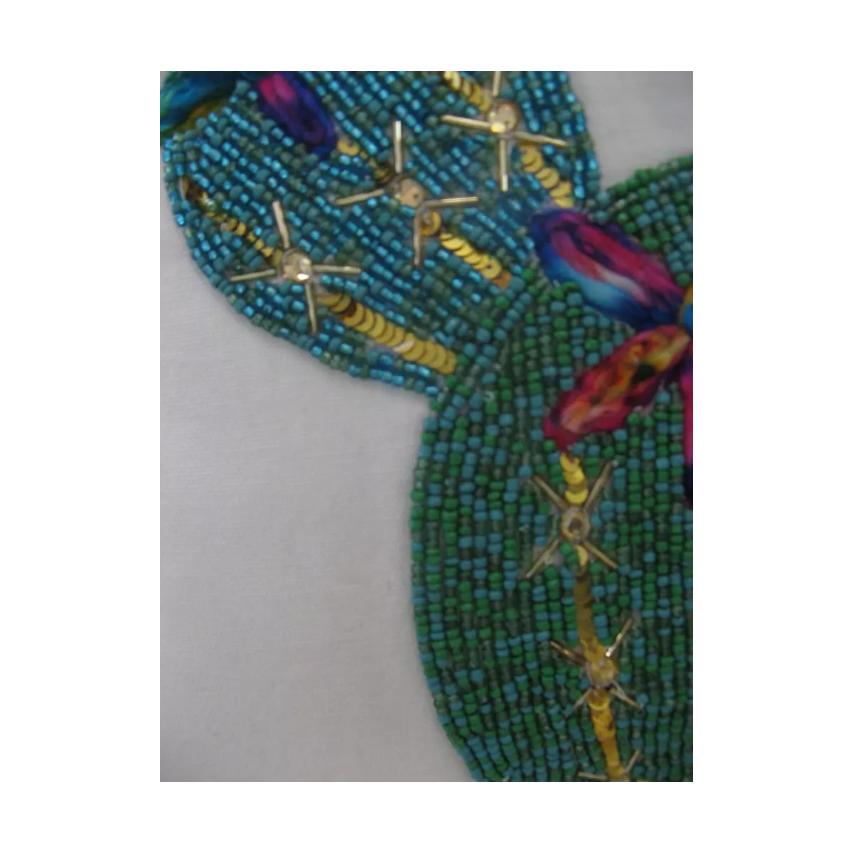 Coussin Cactus avec perles 40x40