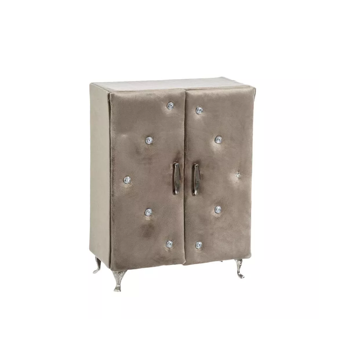 boite à bijoux coffret velours Beige