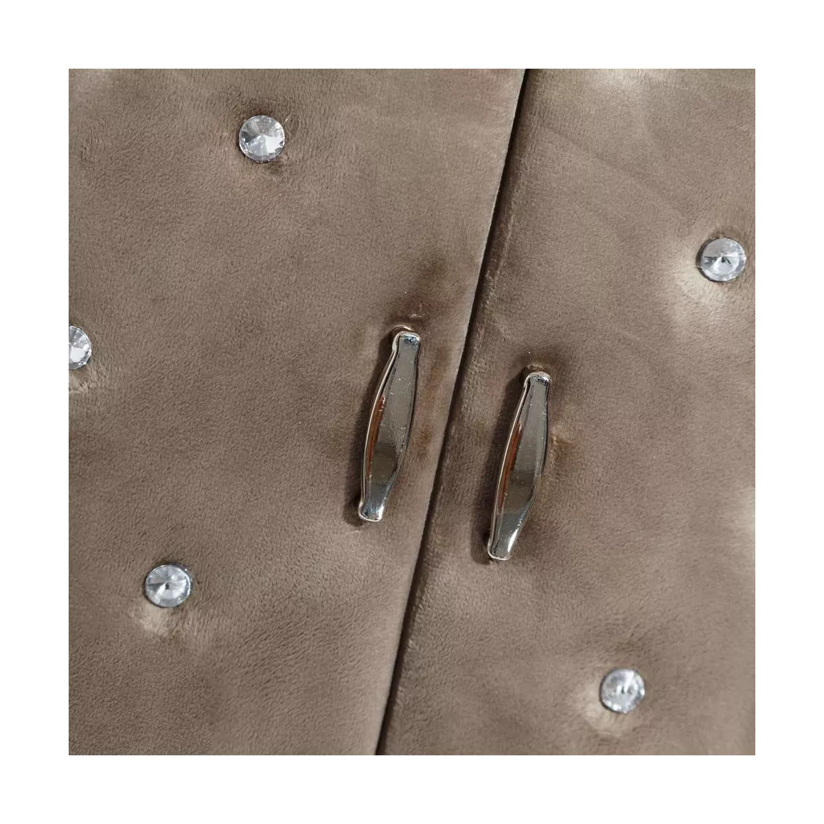 boite à bijoux coffret velours Beige