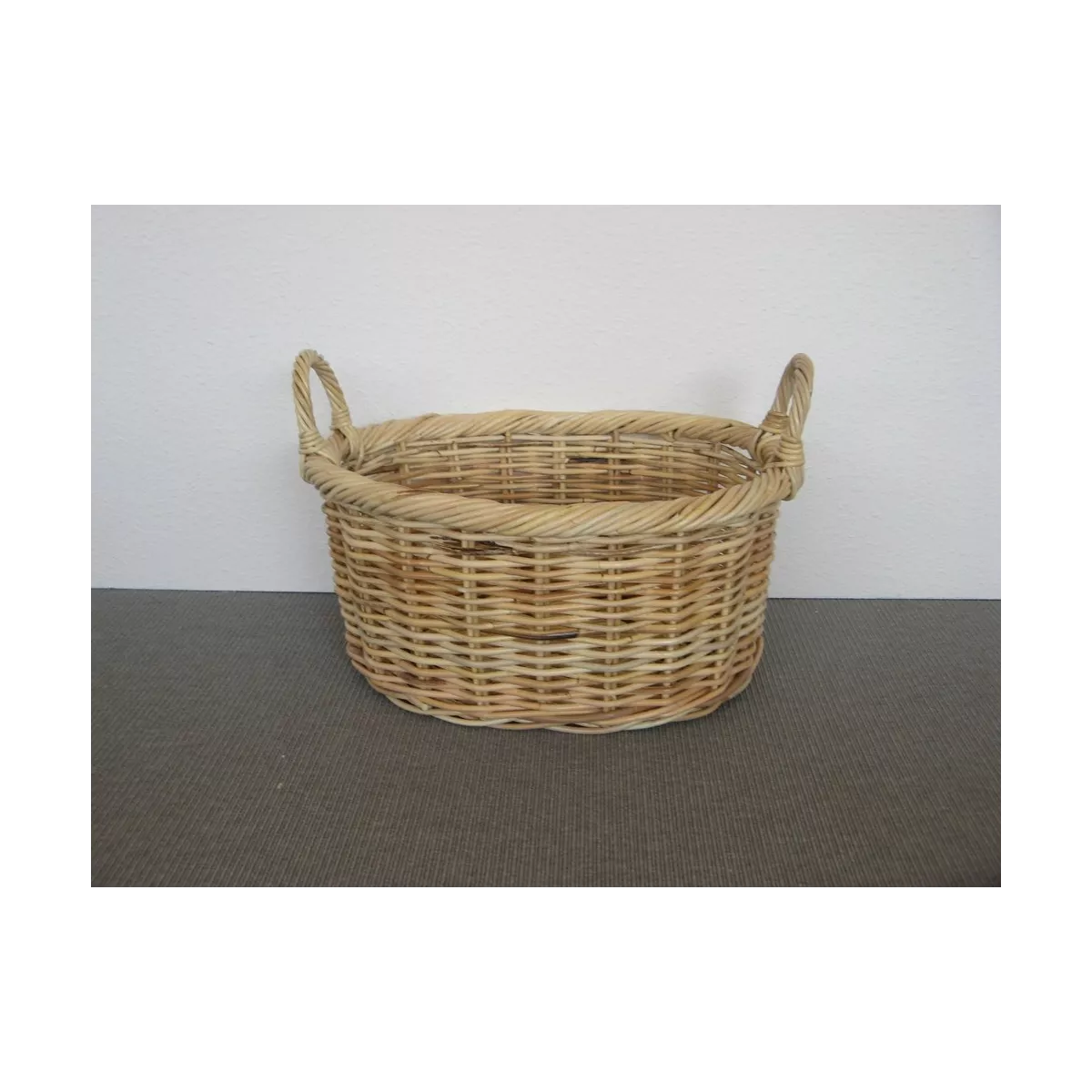 Corbeille Ovale Melody Rotin Naturel 50x40