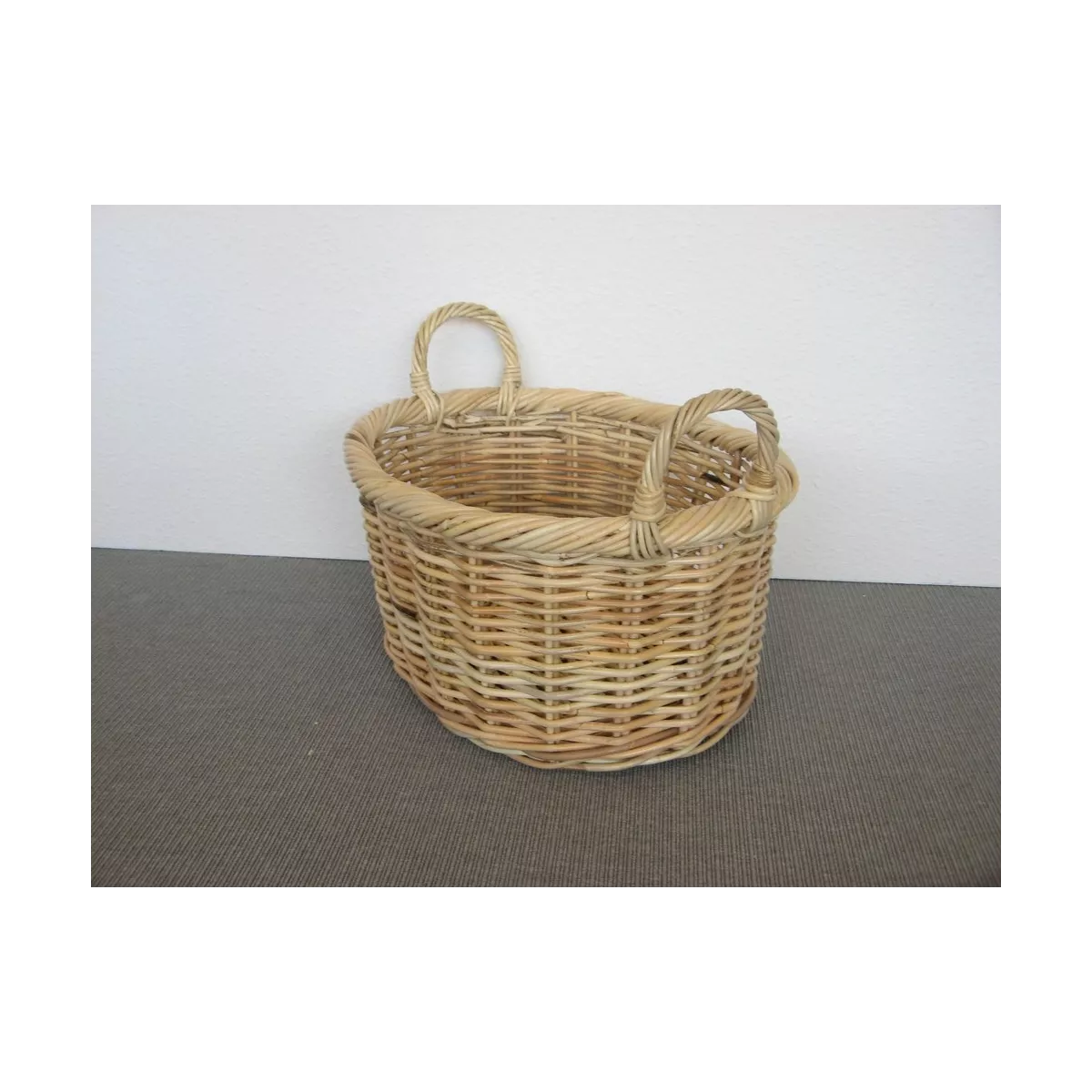 Corbeille Ovale Melody Rotin Naturel 50x40