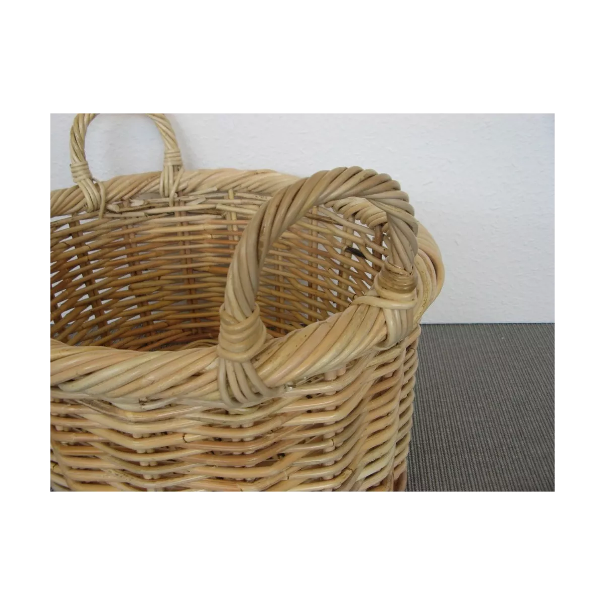 Corbeille Ovale Melody Rotin Naturel 50x40