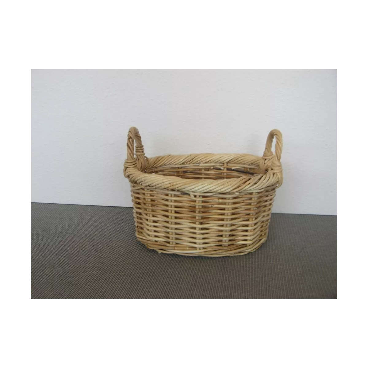 Corbeille Ovale Melody Rotin Naturel 38x28
