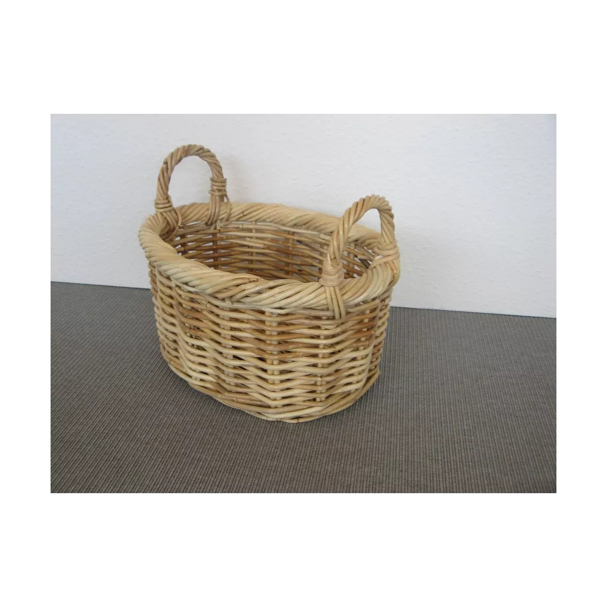 Corbeille Ovale Melody Rotin Naturel 38x28