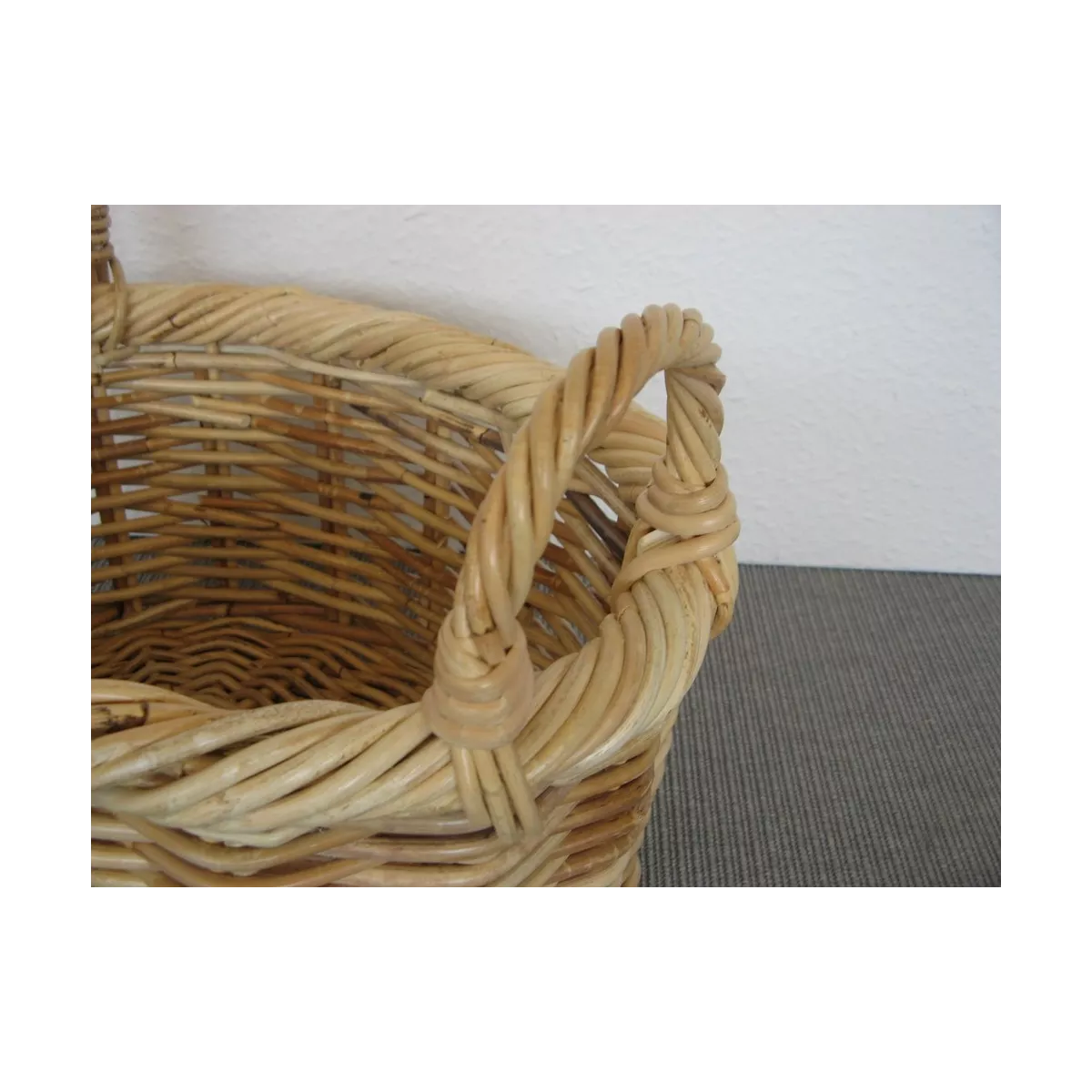 Corbeille Ovale Melody Rotin Naturel 27x20