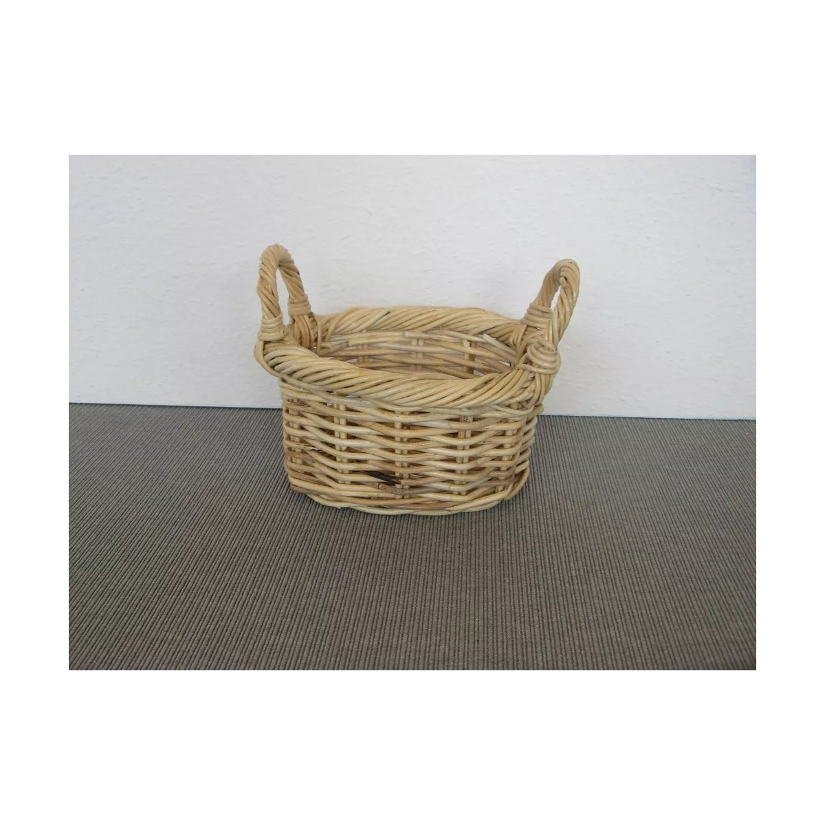 Corbeille Ovale Melody Rotin Naturel 27x20
