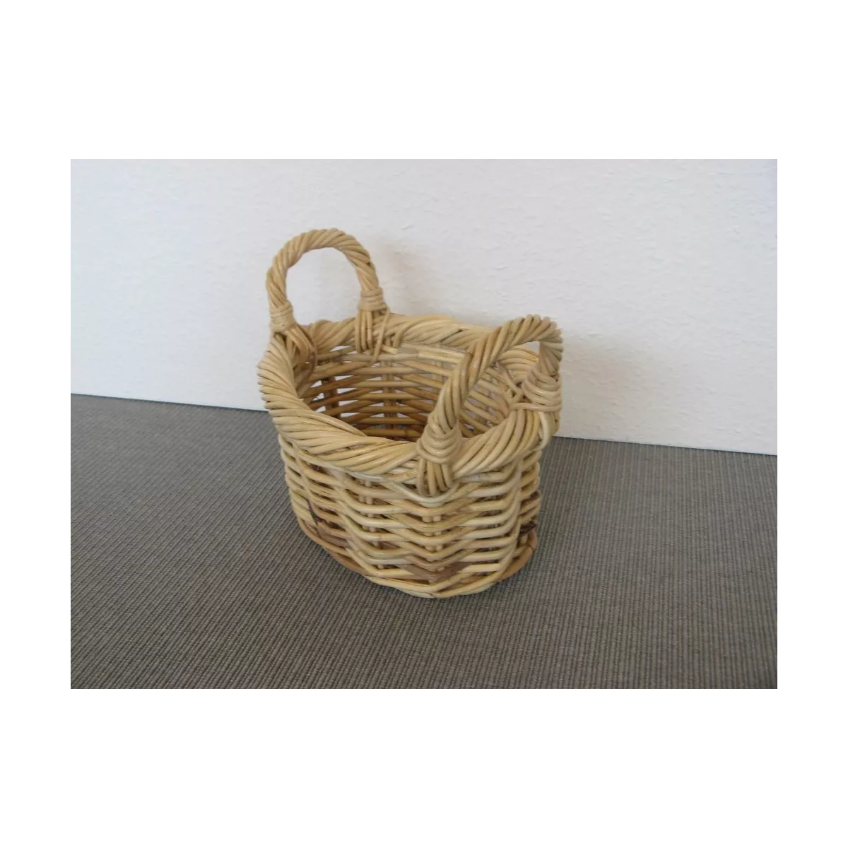 Corbeille Ovale Melody Rotin Naturel 27x20