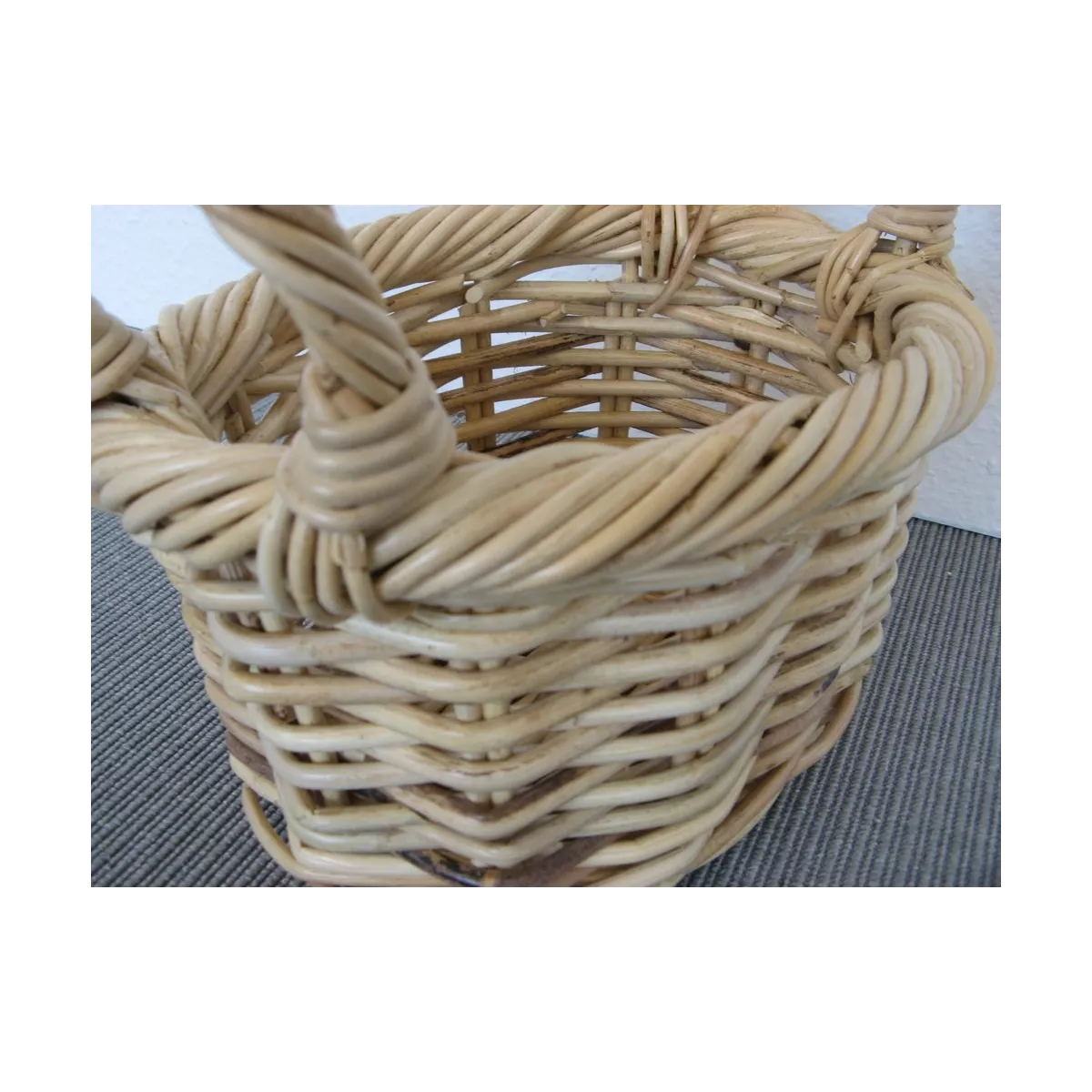 Corbeille Ovale Melody Rotin Naturel 27x20