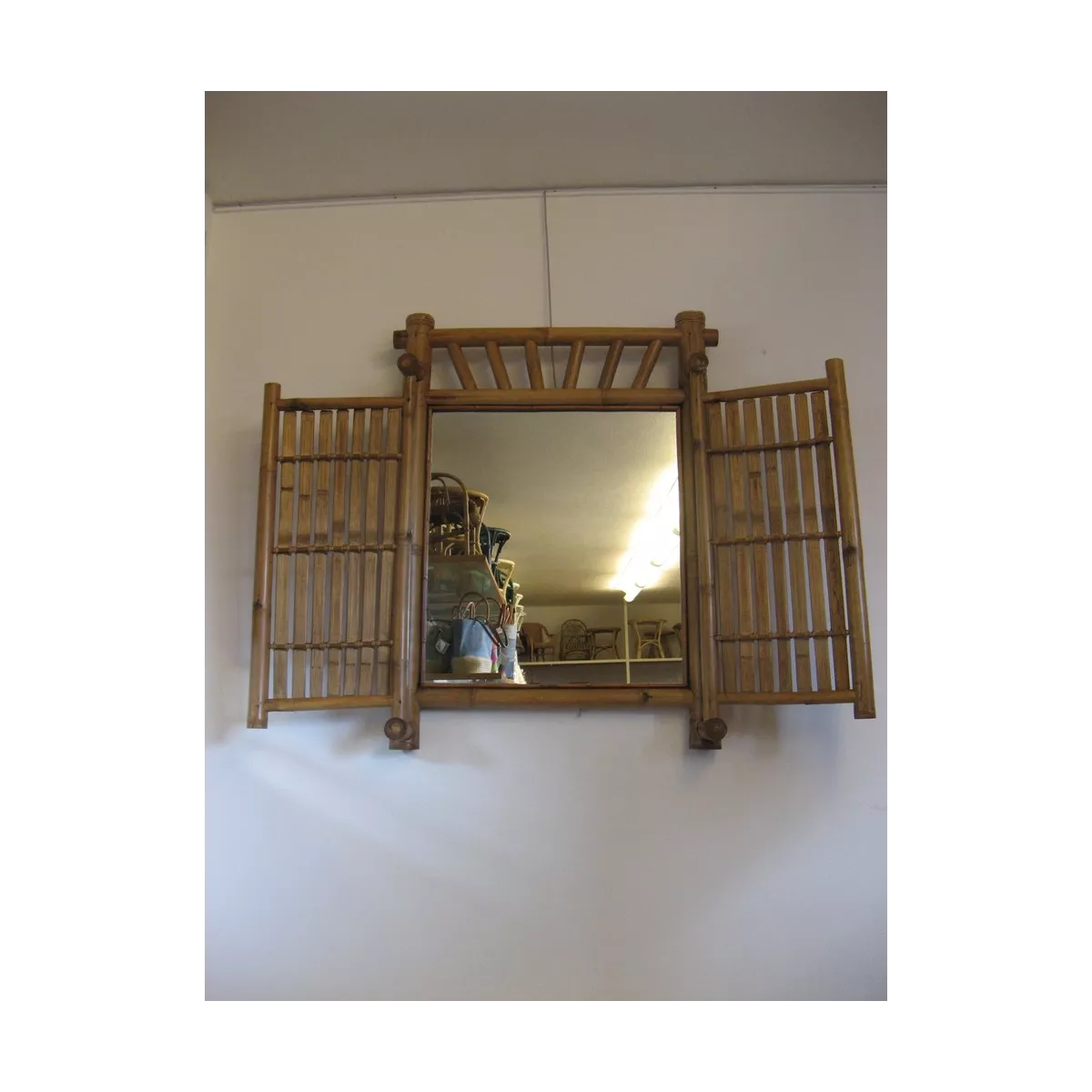 Miroir Bambou Fenetre