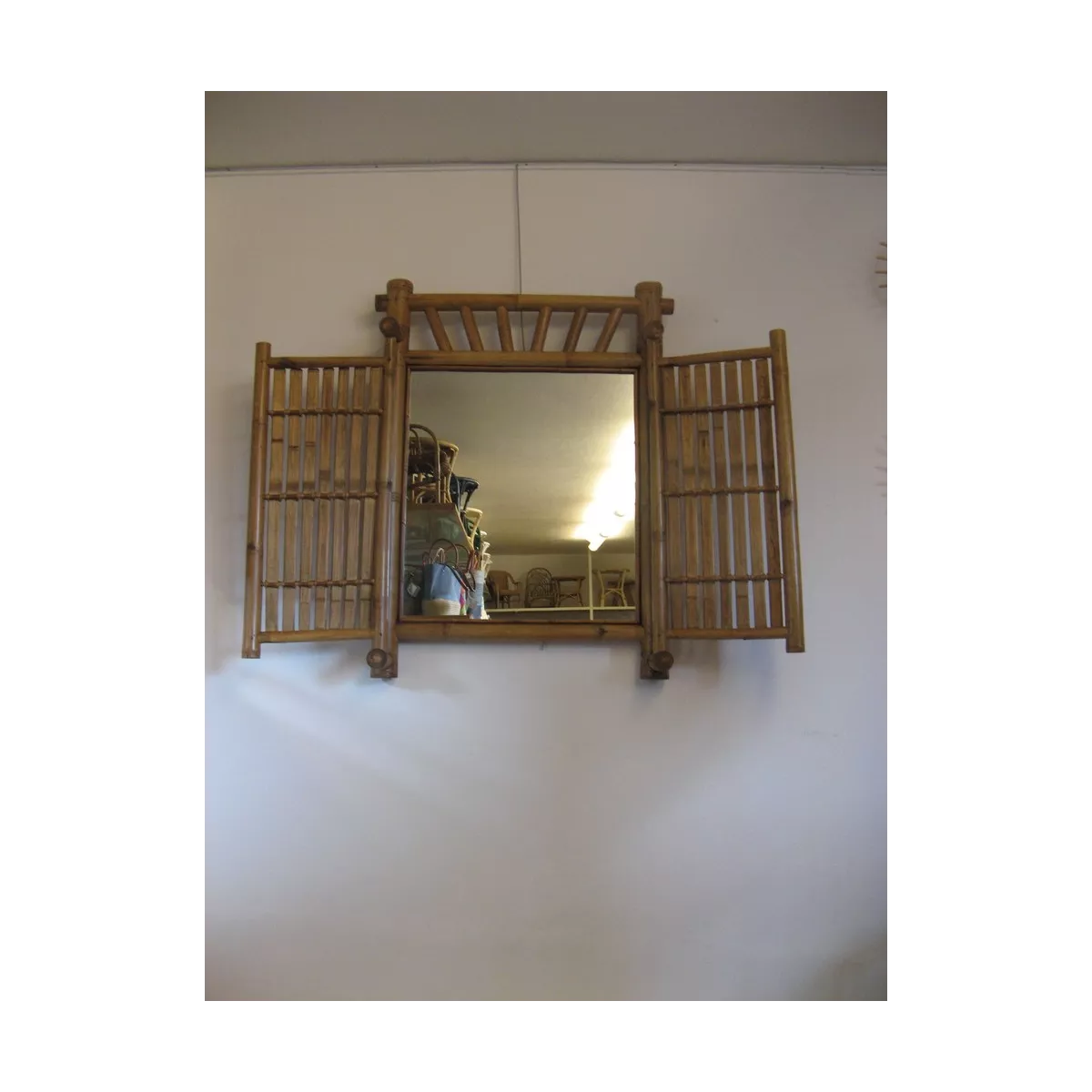 Miroir Bambou Fenetre