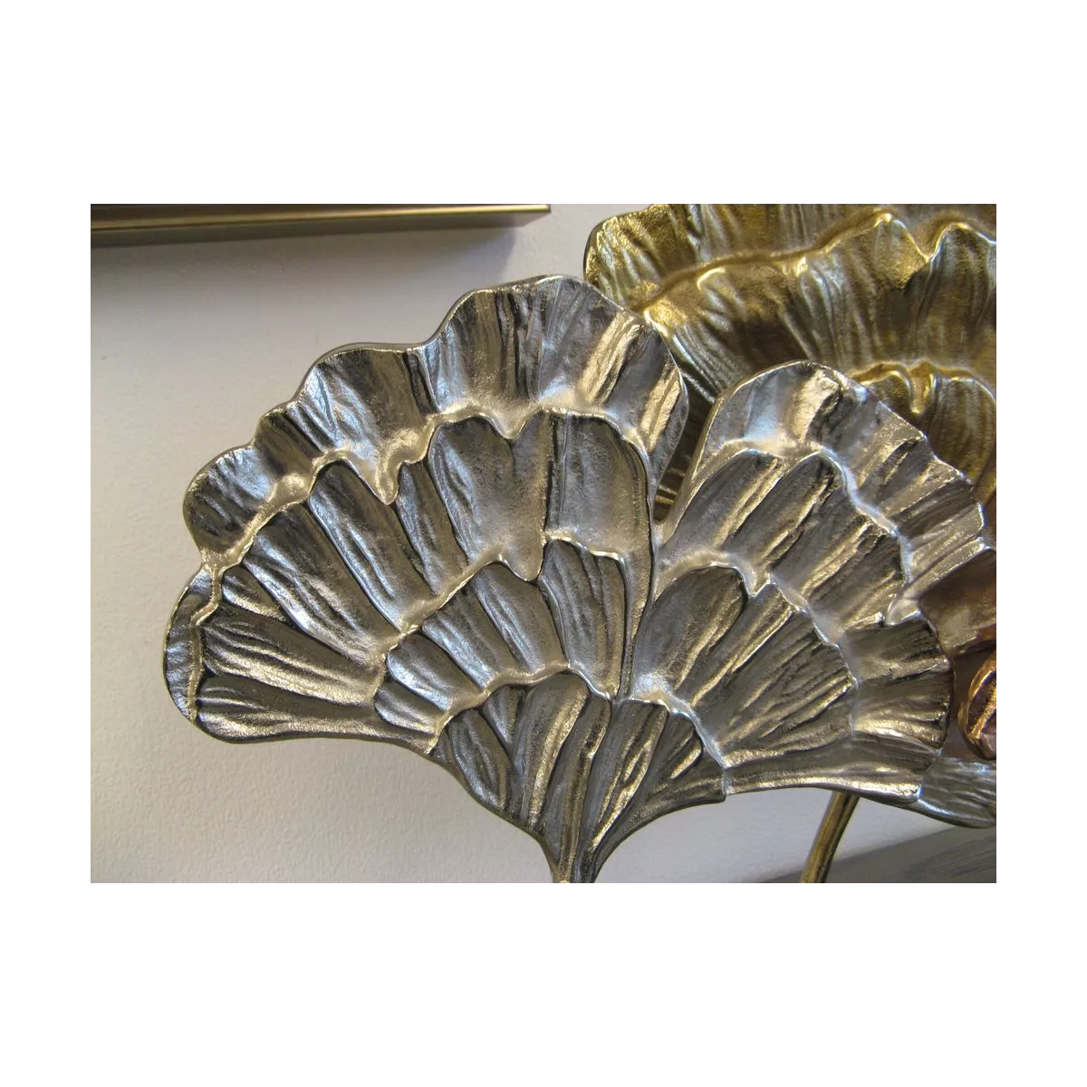 Figurine Aluminium Feuilles Ginkgo