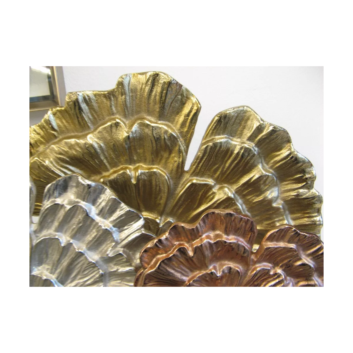 Figurine Aluminium Feuilles Ginkgo