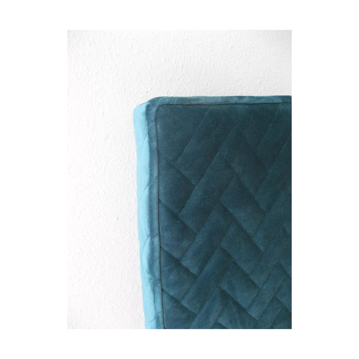 Tete de Lit en 160 Tissus Matelassé bleu