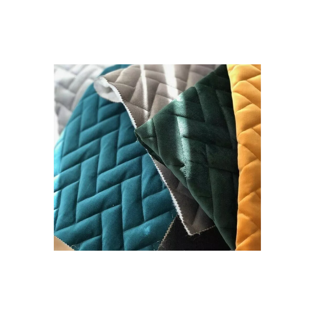 Tete de Lit en 160 Tissus Matelassé bleu