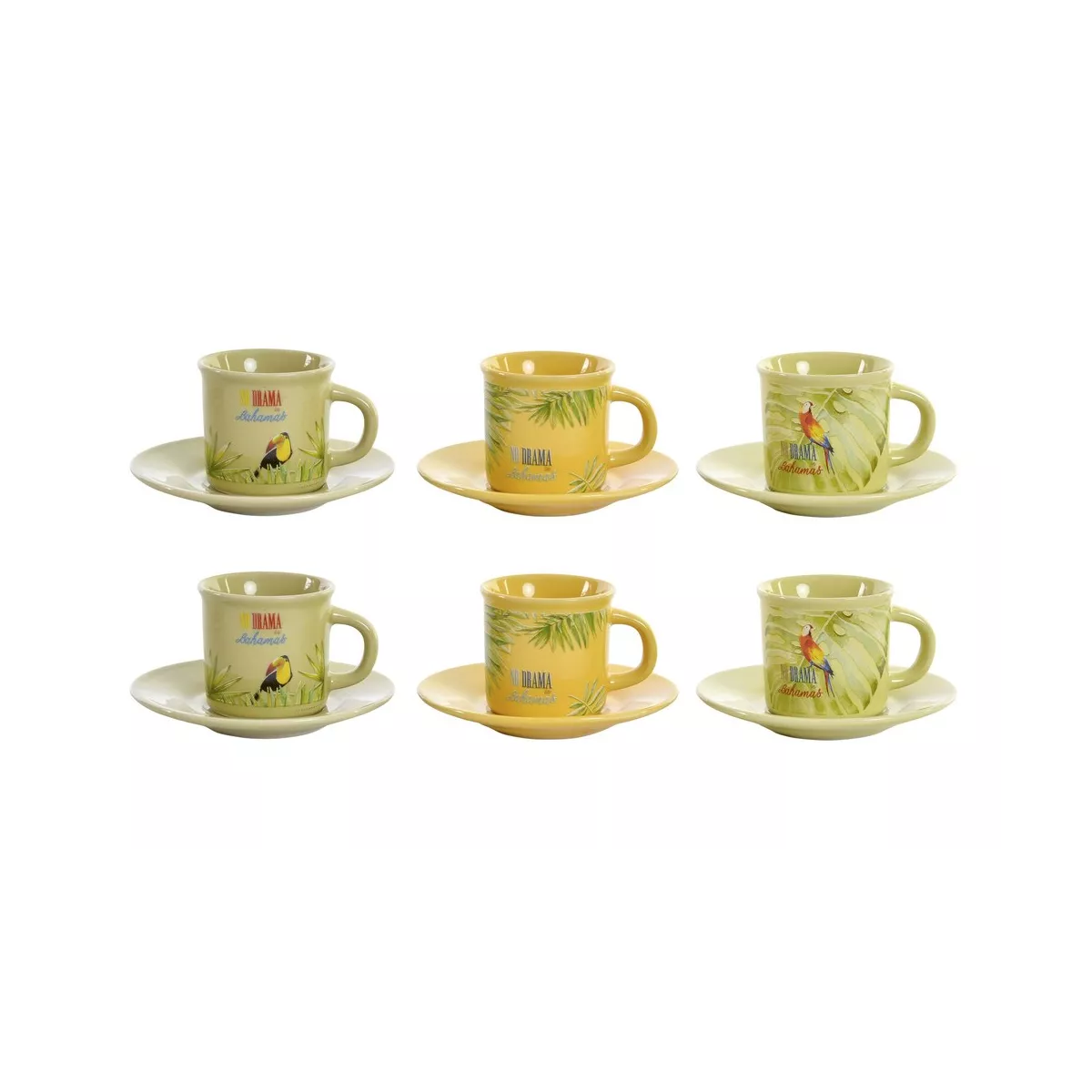 Coffret 6 tasses à café Bahamas