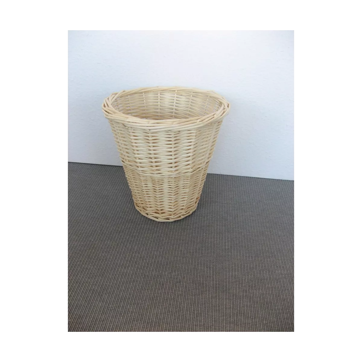 Corbeille Papier Osier Naturel