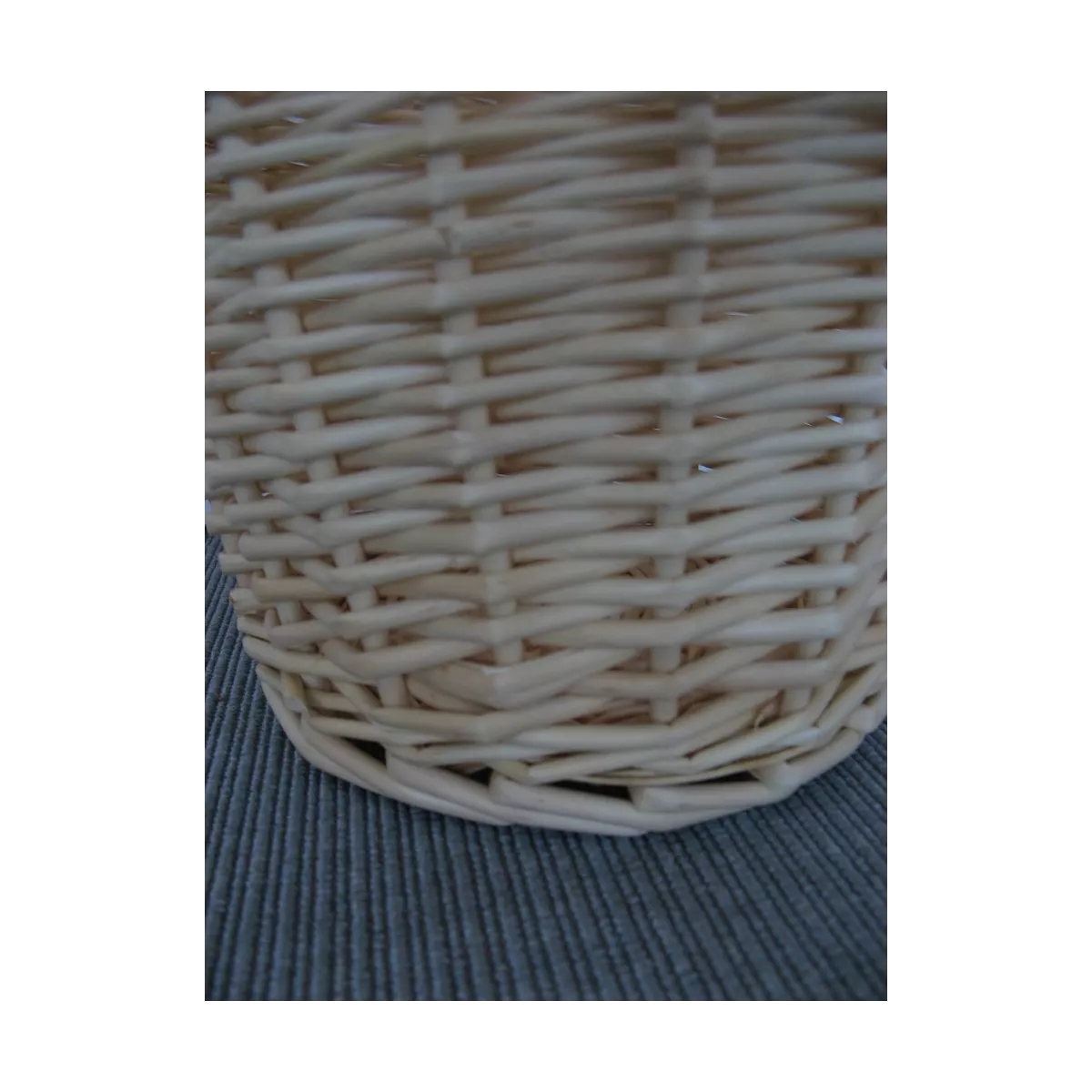 Corbeille Papier Osier Naturel