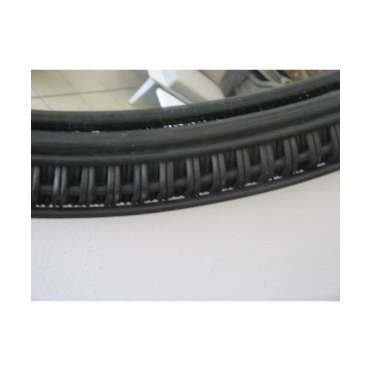 Miroir Rotin Noir 70x70